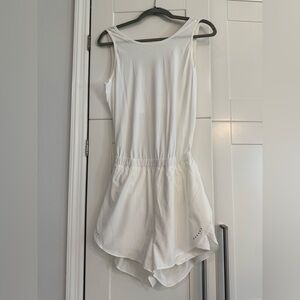 Halara White Athletic Romper / Jumpsuit with Built-In Shorts | Size S